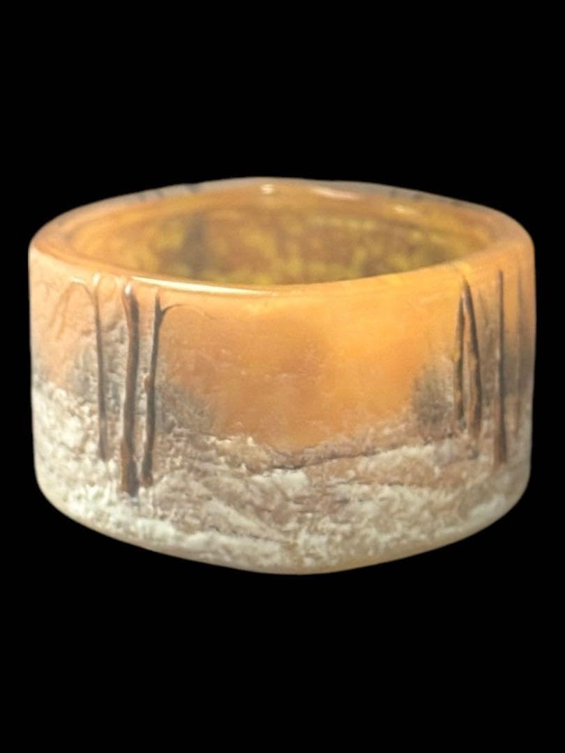 12cm ドーム ナンシー 冬景色 鉢 ボウル 花器 アール ヌーボー